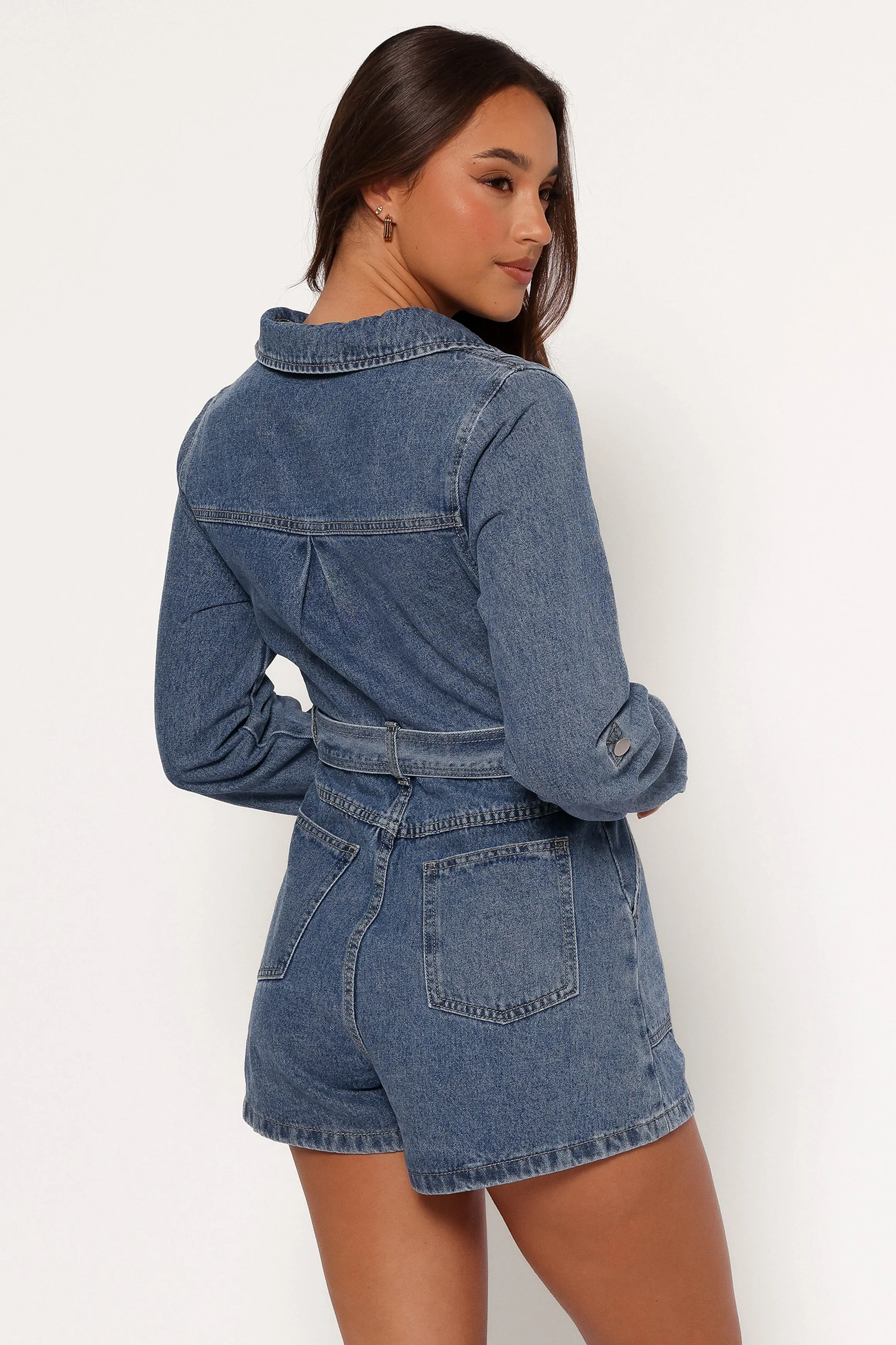 Brady Denim Romper - Blue sold by Petal & Pup product image thumbnail 4