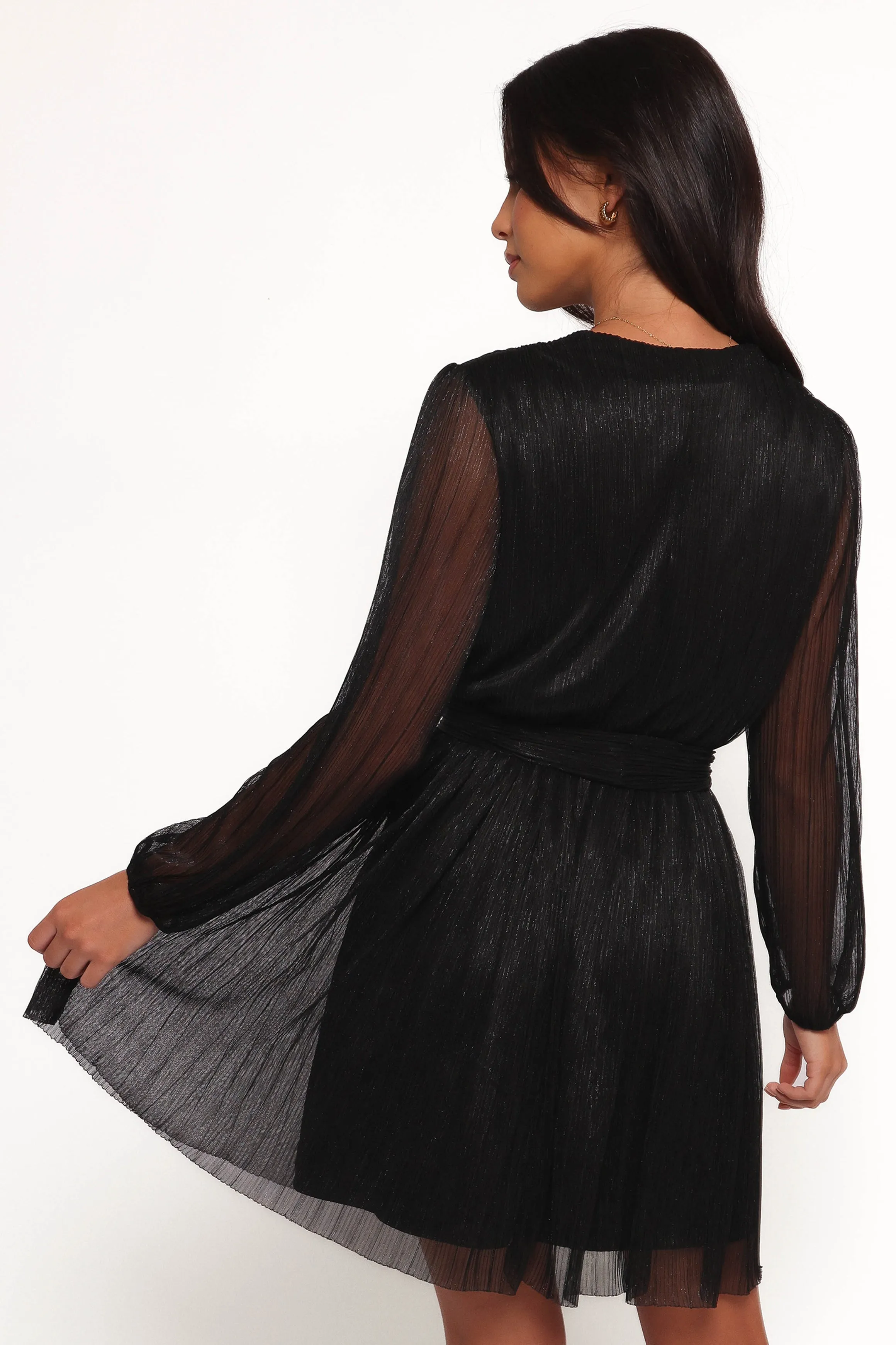 Zhara Long Sleeve Mini Dress - Black sold by Petal & Pup product image thumbnail 4