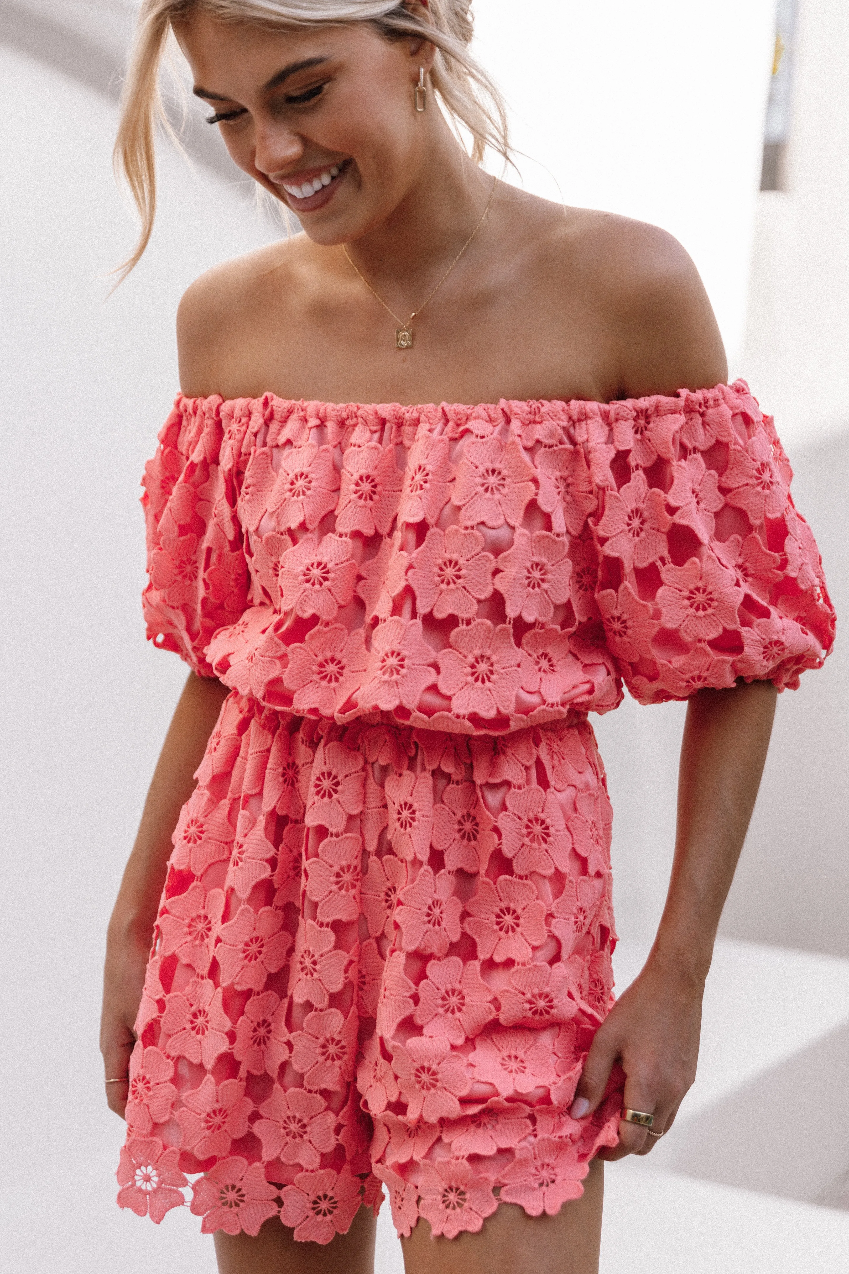 Lilly Romper - Watermelon sold by Petal & Pup product image thumbnail 2