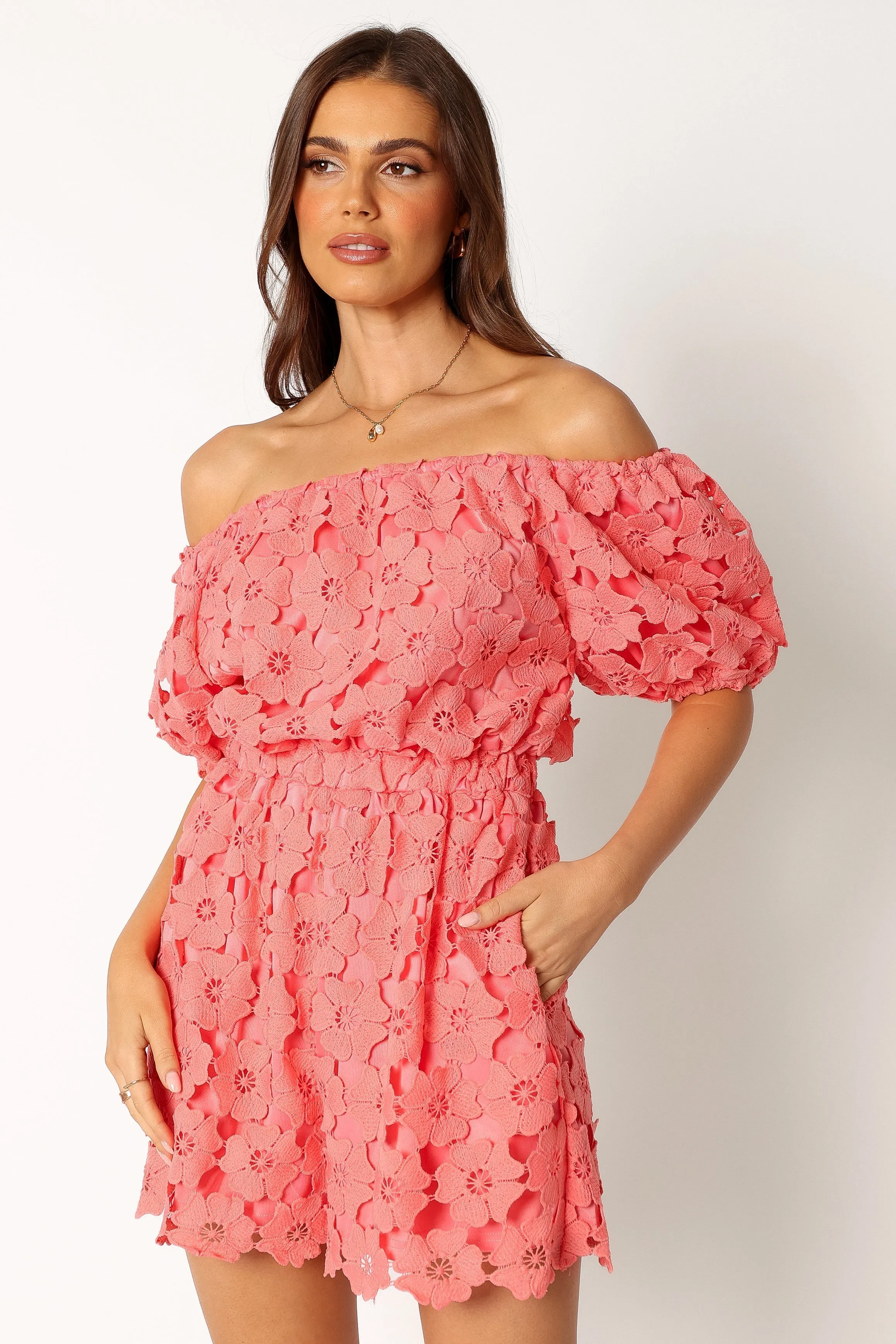 Lilly Romper - Watermelon sold by Petal & Pup product image thumbnail 3