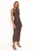 Priya Maxi Dress - Brown Shimmer sold by Petal & Pup