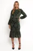 Pierre Long Sleeve Maxi Dress - Deep Velvet Green sold by Petal & Pup