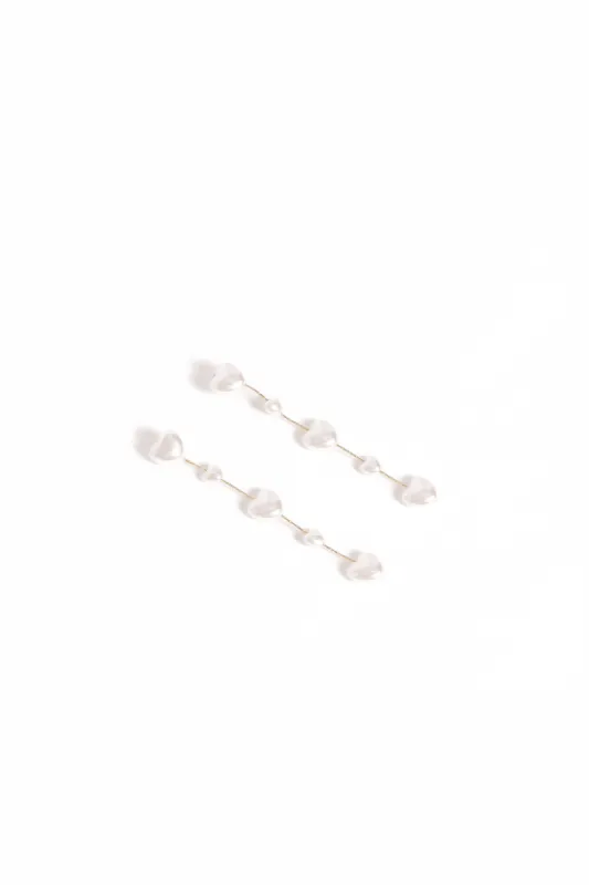 Lilianna Heart Earrings - Pearl sold by Petal & Pup