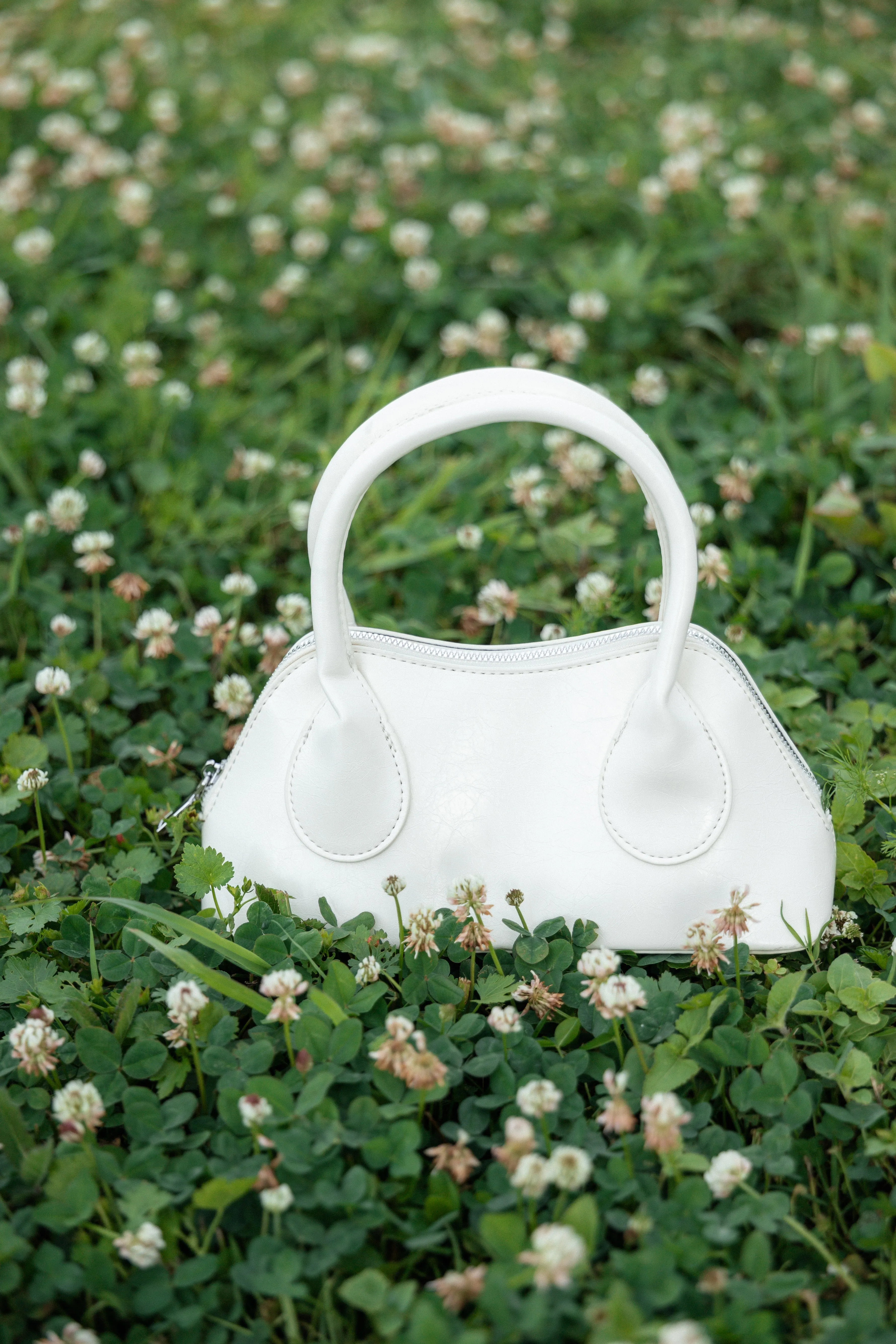 Carolyn Handbag - White sold by Petal & Pup