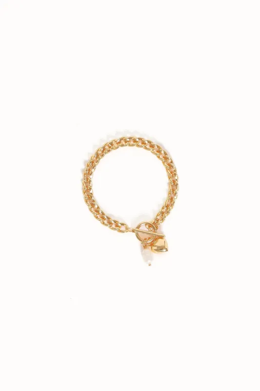 Maggie Bracelet - Gold sold by Petal & Pup