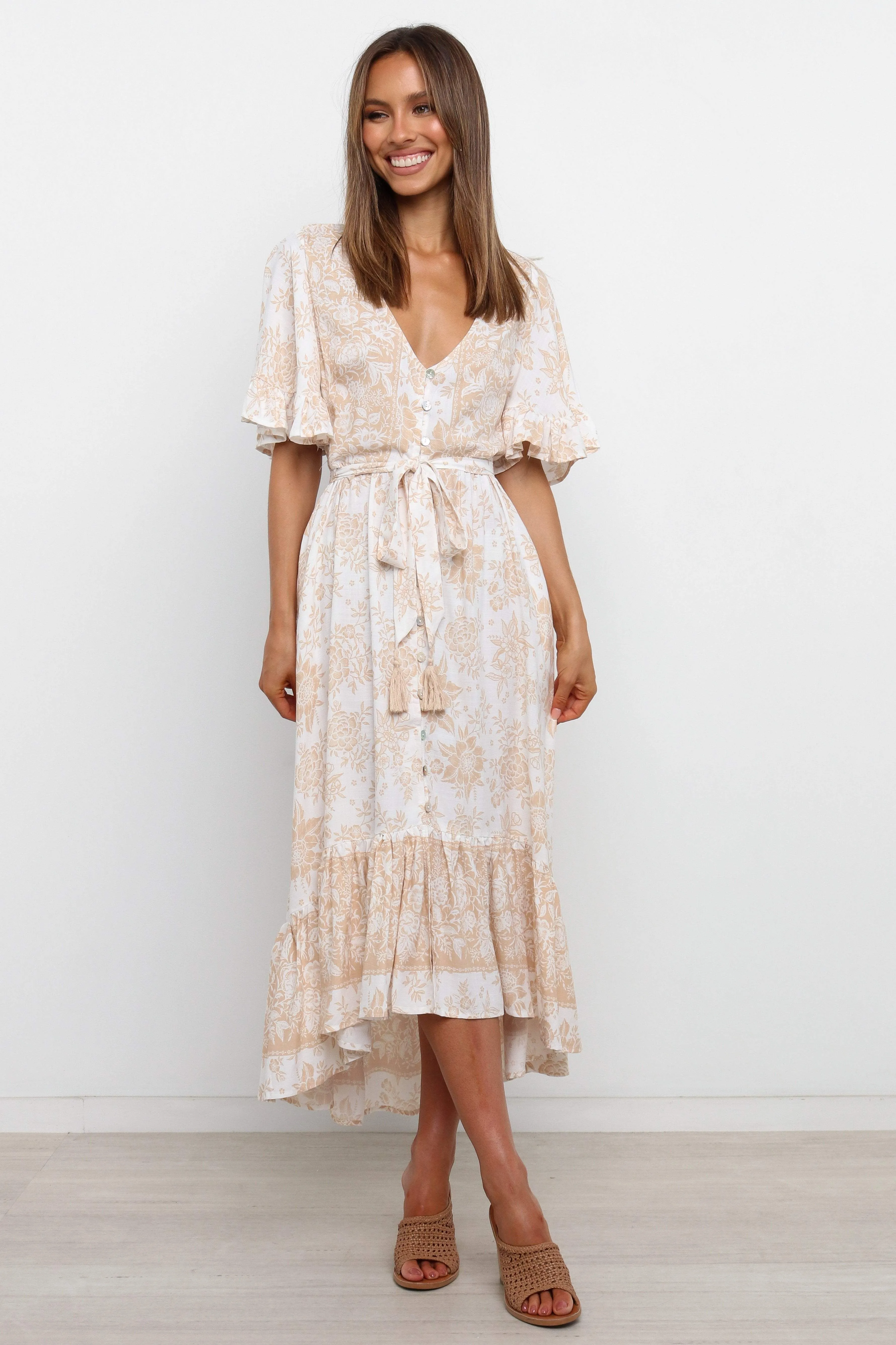 Izzy Dress - Beige sold by Petal & Pup product image thumbnail 3