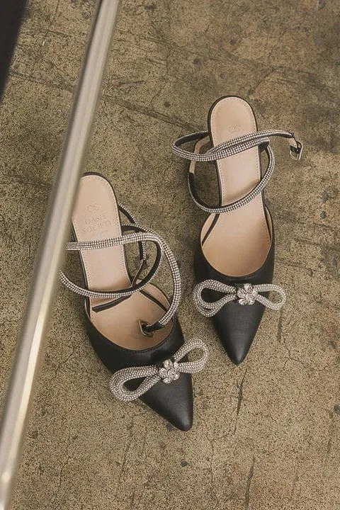 Chelsea Bow Front Kitten Heel - Black sold by Petal & Pup product image thumbnail 2