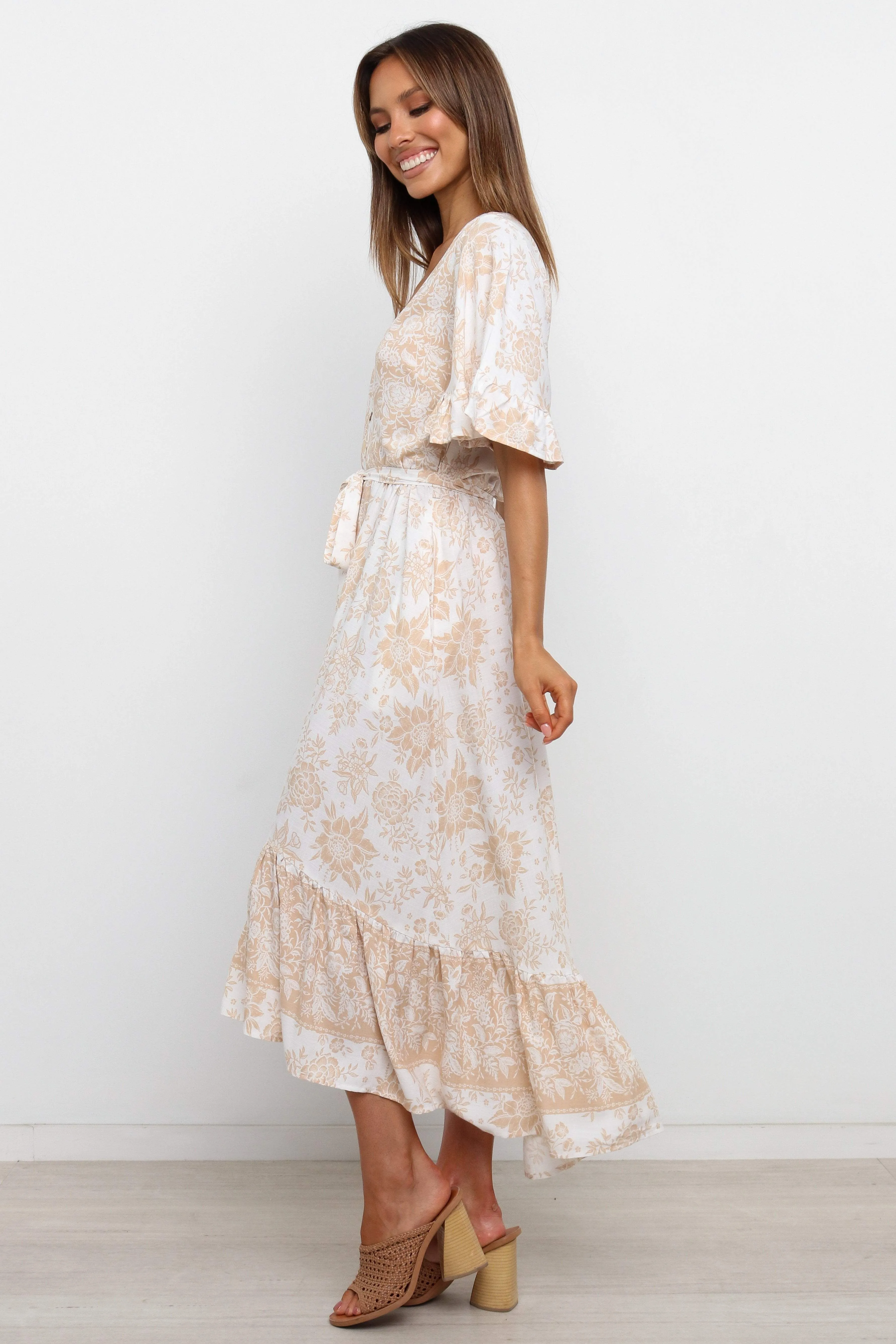 Izzy Dress - Beige sold by Petal & Pup product image thumbnail 4