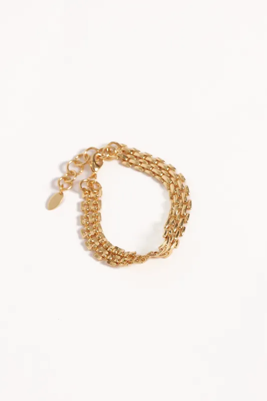 Drew Bracelet - Gold sold by Petal & Pup