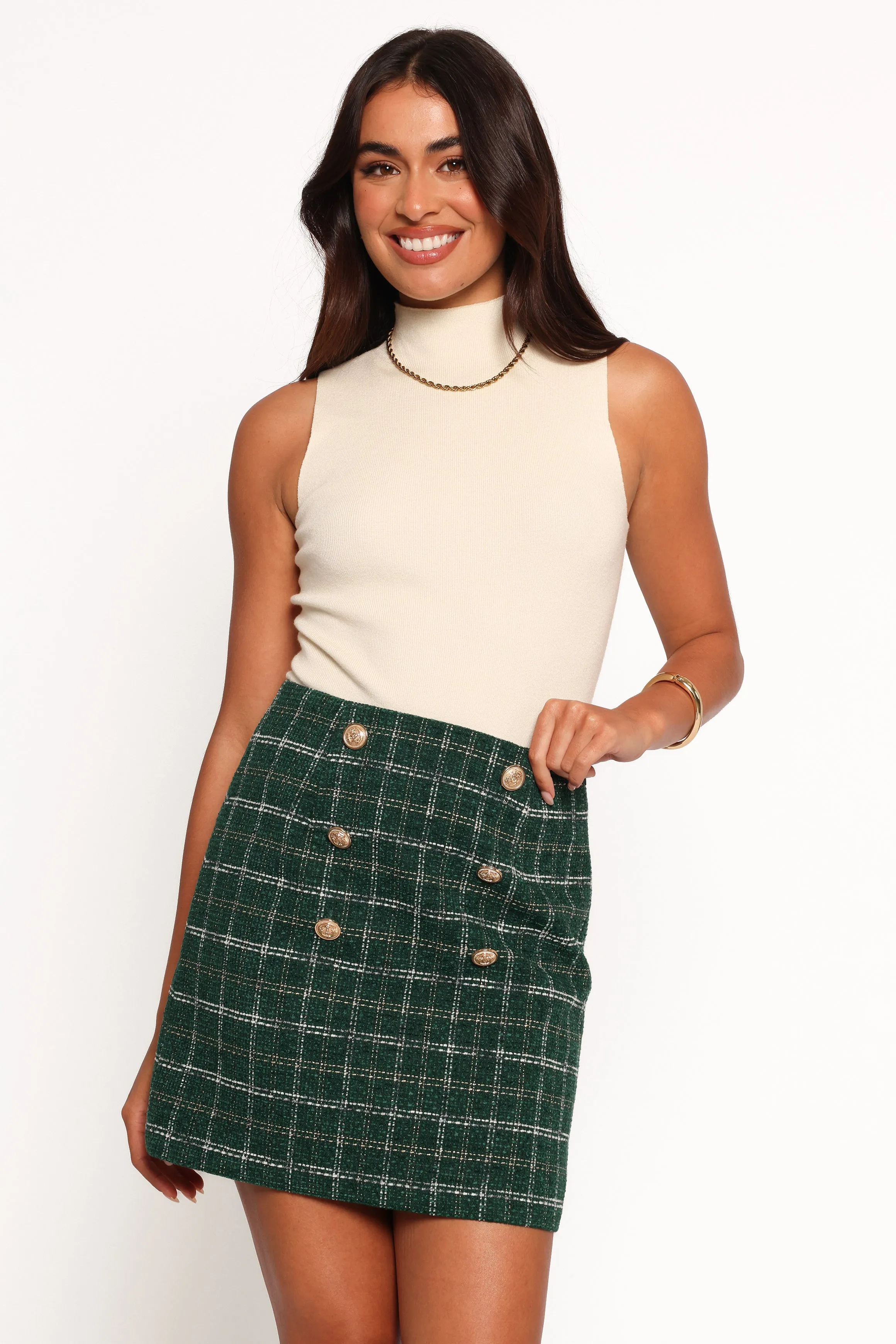 Zadia Mini Skirt - Green sold by Petal & Pup product image thumbnail 3