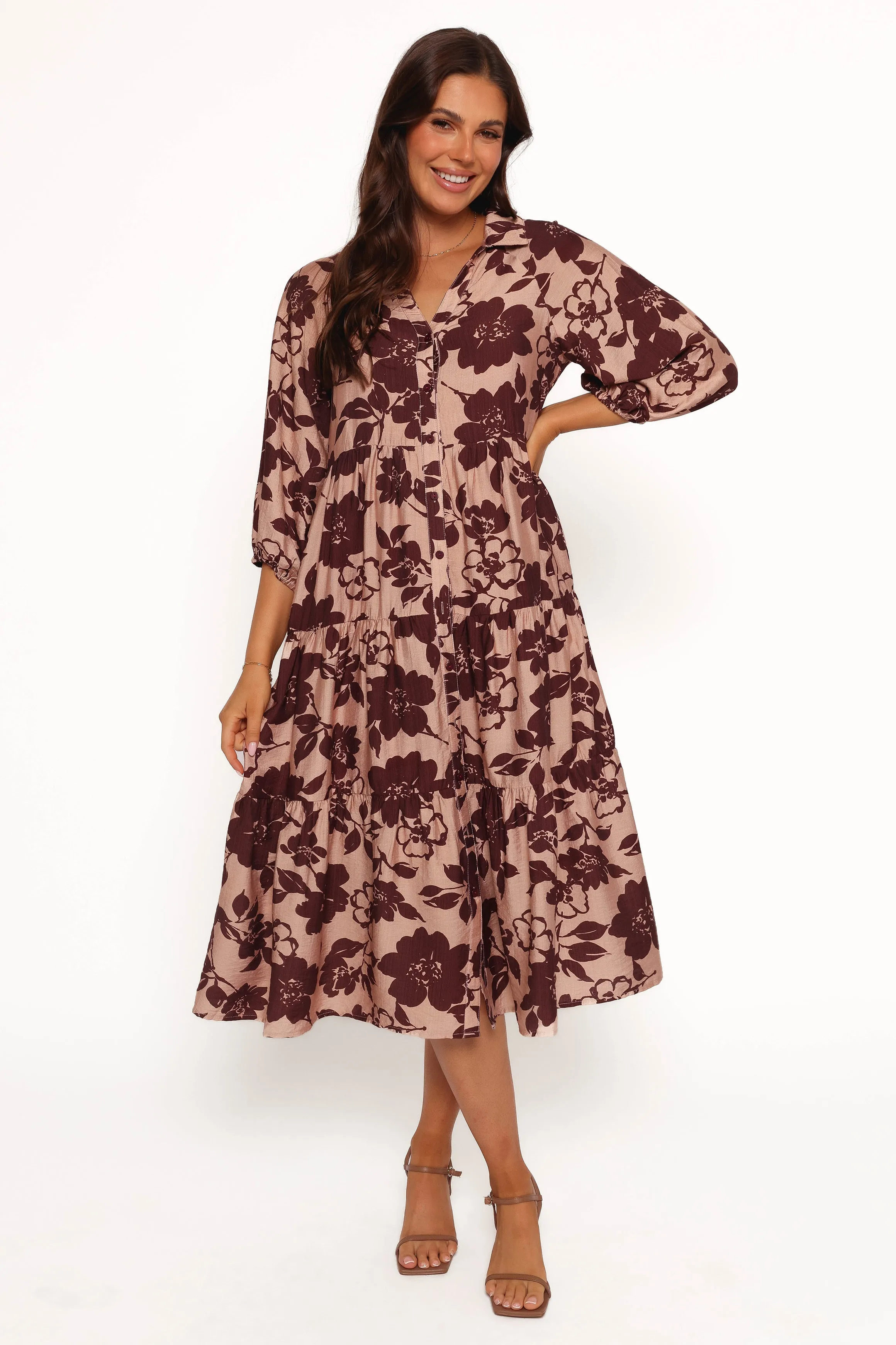 Isaac Maxi Dress - Brown Floral sold by Petal & Pup product image thumbnail 2