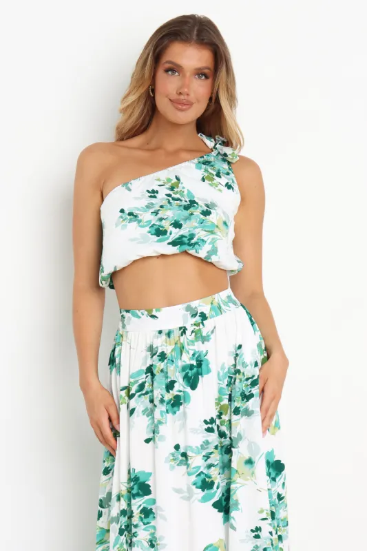 Laura Top - White Floral sold by Petal & Pup