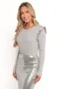 Axey Top - Grey sold by Petal & Pup
