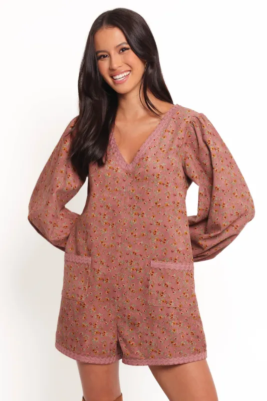 Orio Romper - Mauve Multi sold by Petal & Pup