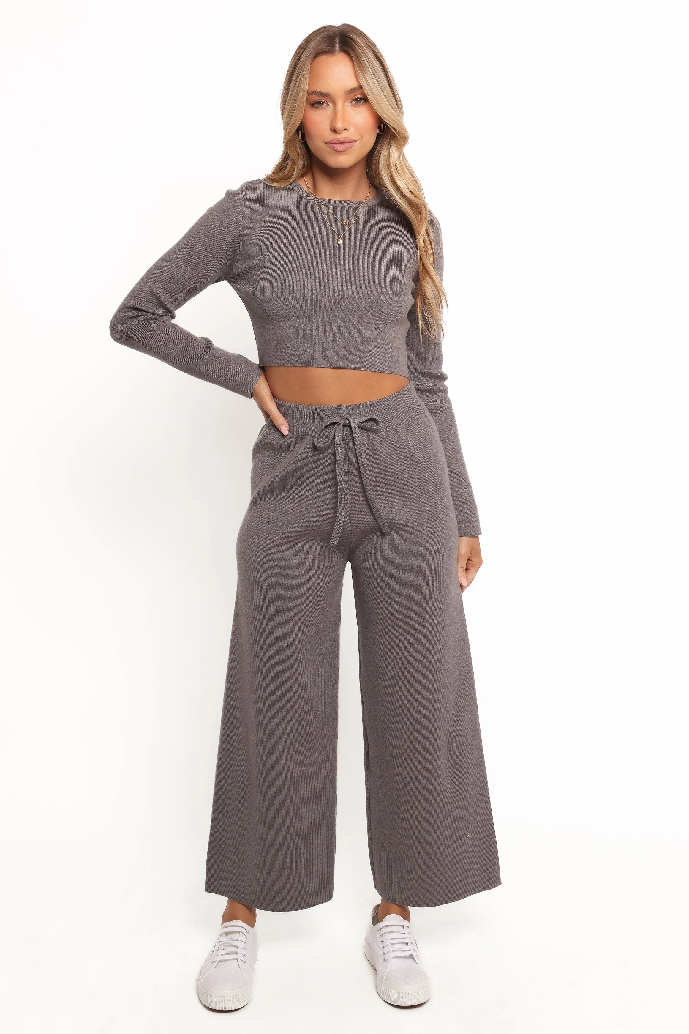 Ayers Long Sleeve Set - Charcoal Grey sold by Petal & Pup product image thumbnail 2
