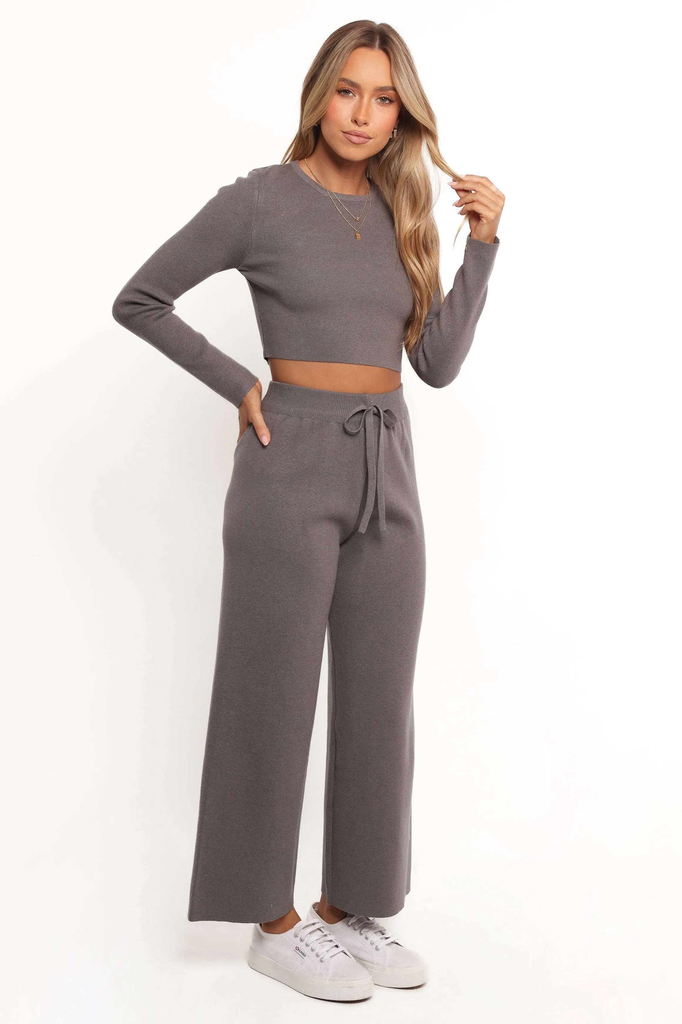 Ayers Long Sleeve Set - Charcoal Grey sold by Petal & Pup product image thumbnail 5
