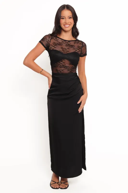 Mckayla Midi Dress - Black sold by Petal & Pup