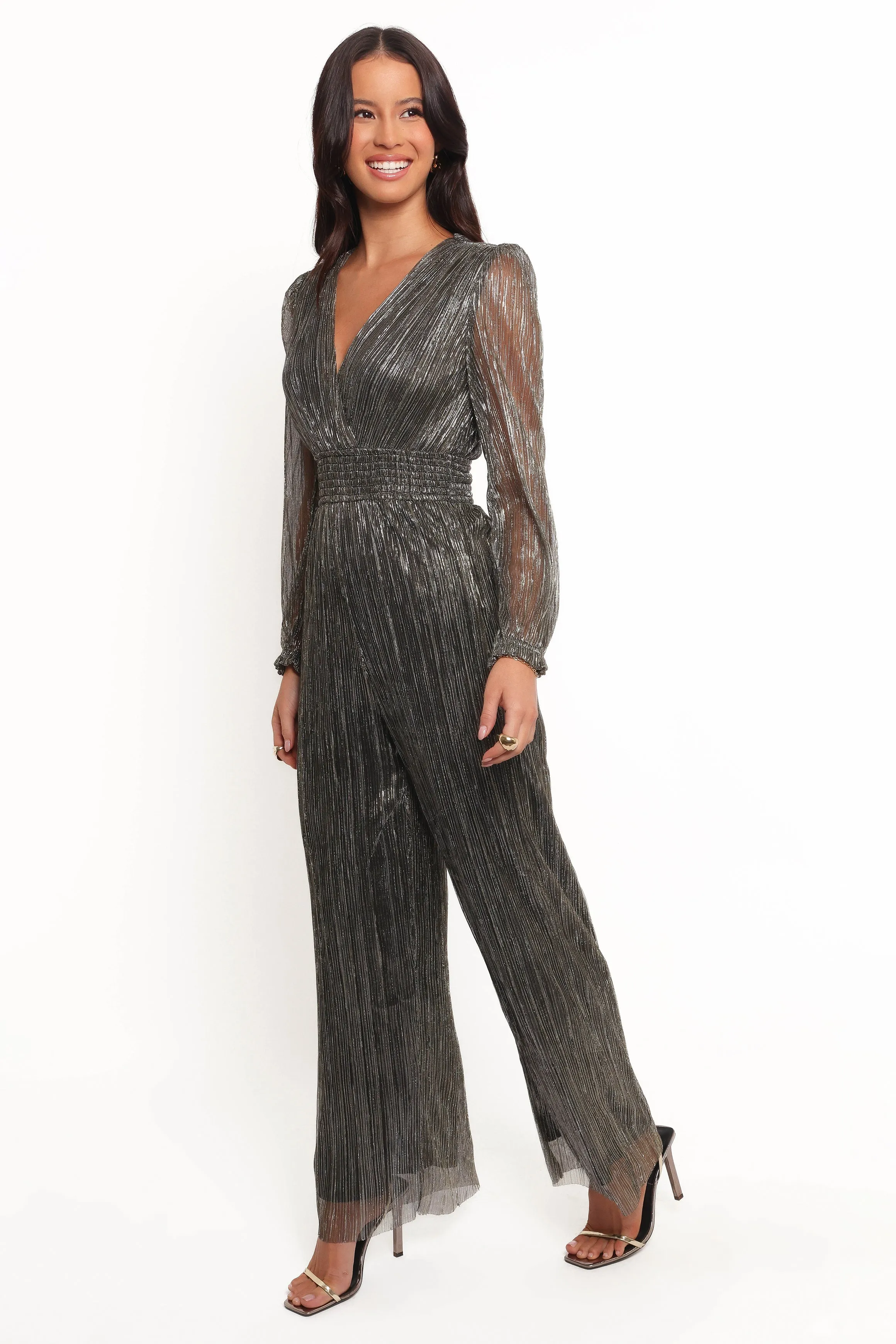 Mossie Long Sleeve Jumpsuit - Moonlight Gold sold by Petal & Pup product image thumbnail 3
