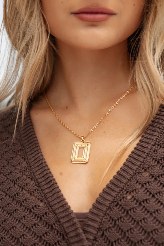 Solene Necklace - Gold sold by Petal & Pup