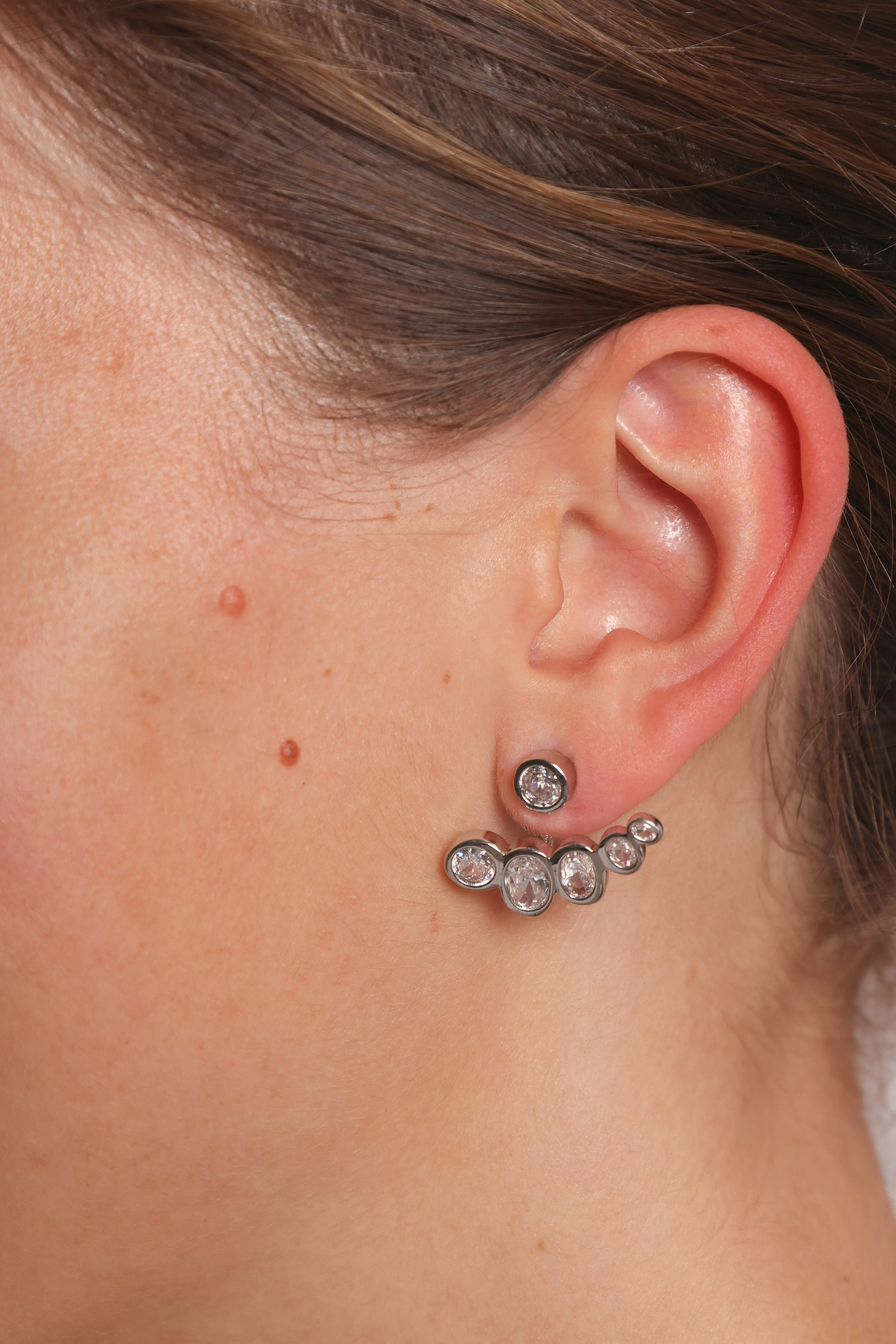 Elisa Earrings - Silver sold by Petal & Pup
