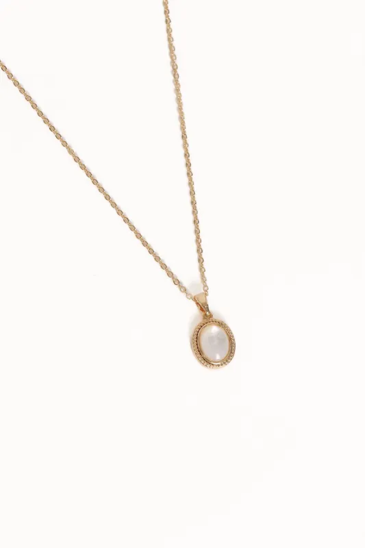 Genevieve Necklace - Gold sold by Petal & Pup
