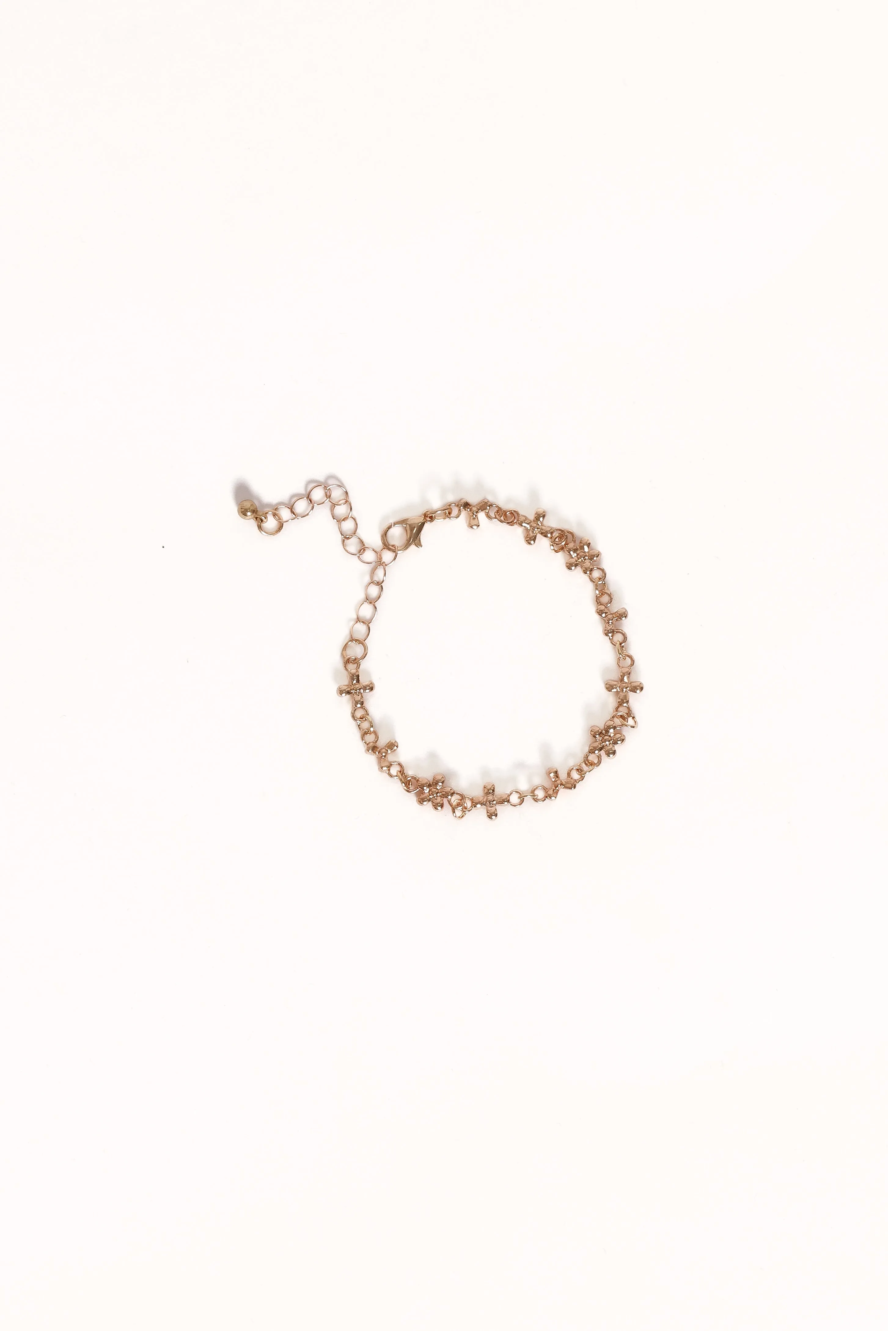 Hannah Flower Bracelet - Gold sold by Petal & Pup