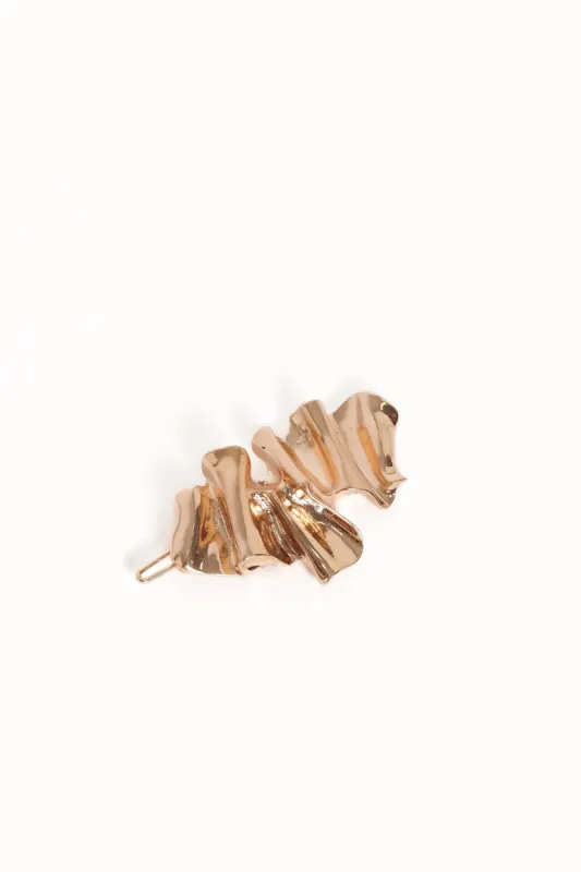 Nora Hair Clip - Gold sold by Petal & Pup