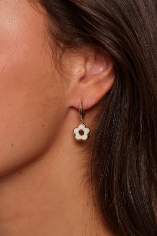Marcella Flower Earrings - Gold sold by Petal & Pup