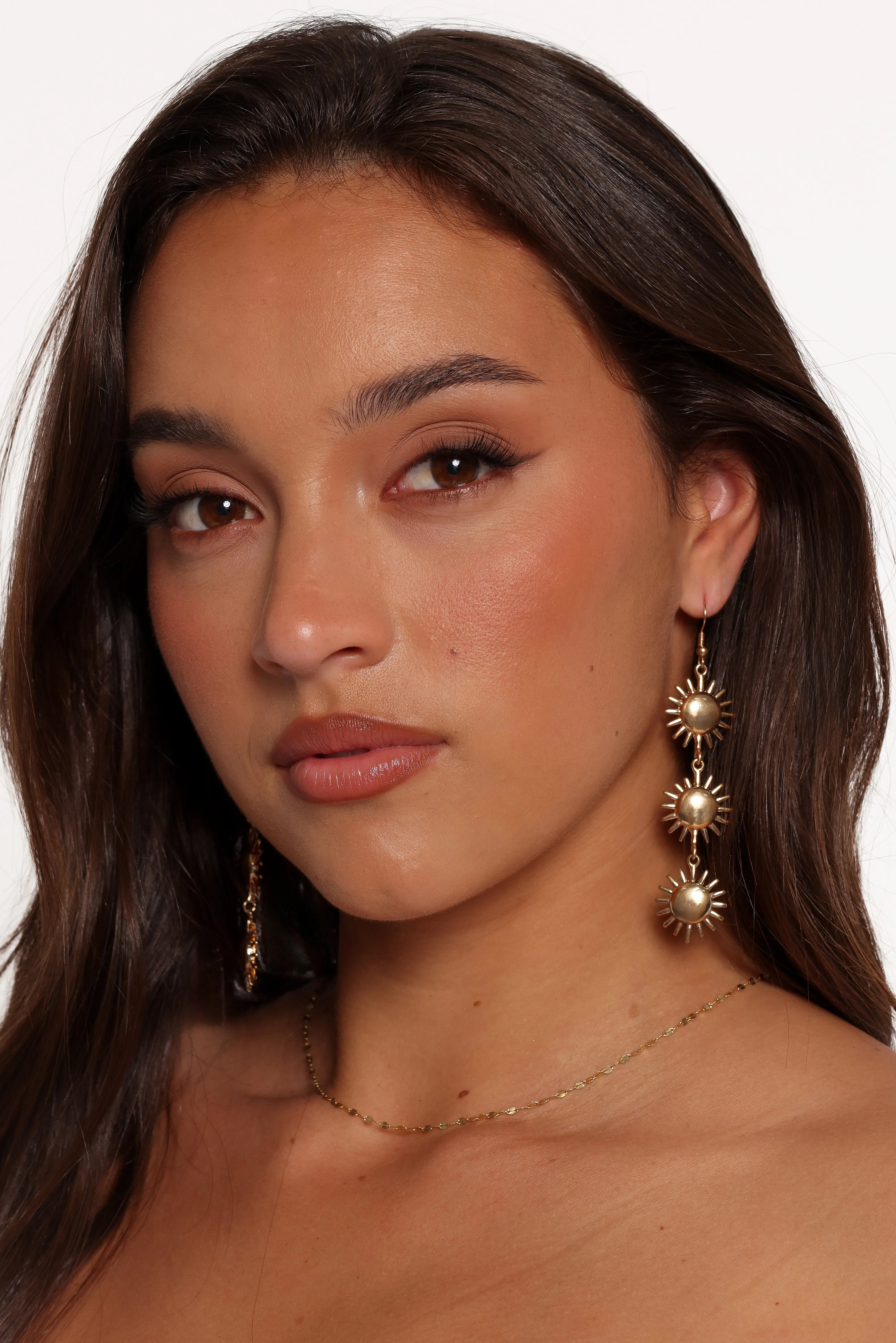 Alara Sun Earrings - Gold sold by Petal & Pup product image thumbnail 2