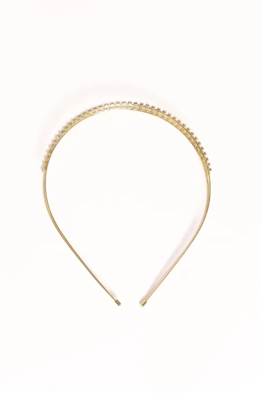 Ellah Headband - Gold made by Petal & Pup