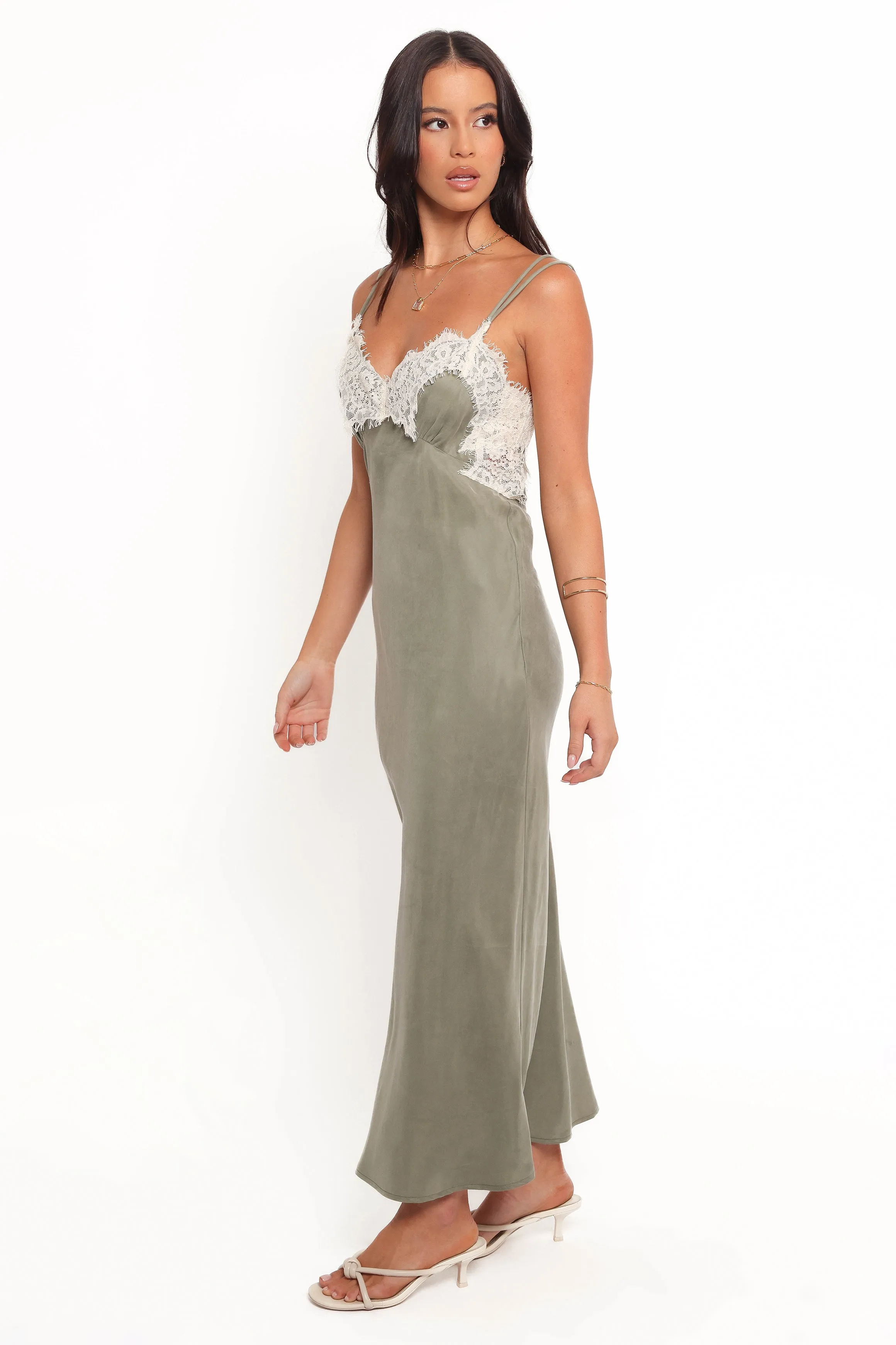 Alita Midi Dress - Olive sold by Petal & Pup product image thumbnail 3