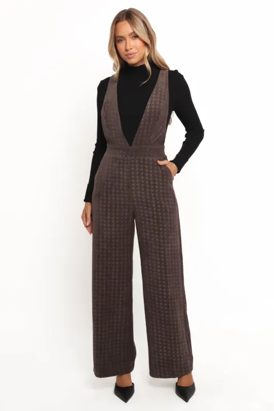 Yvettie Jumpsuit - Brown sold by Petal & Pup