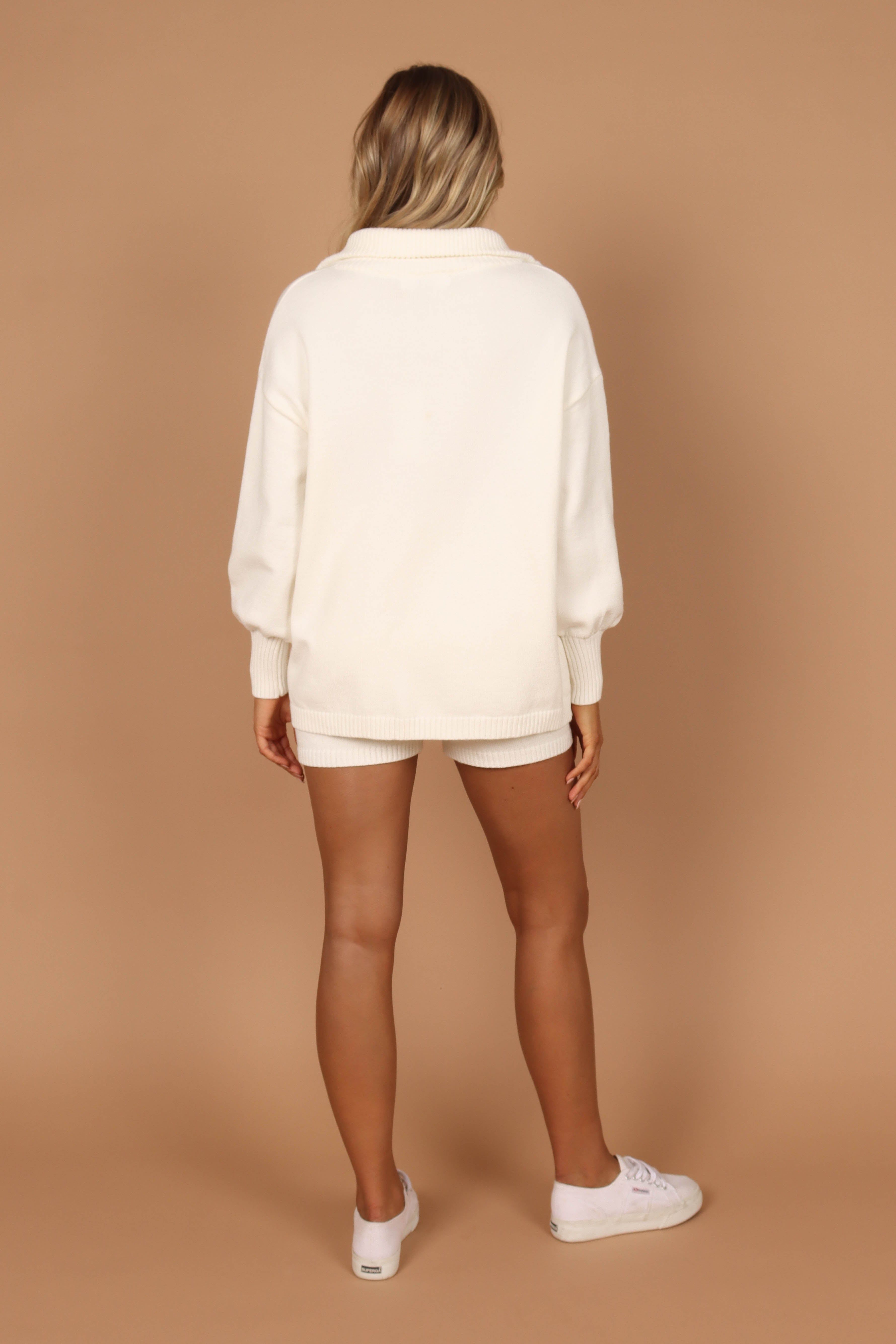 Whistler Knit Shorts - White sold by Petal & Pup product image thumbnail 2