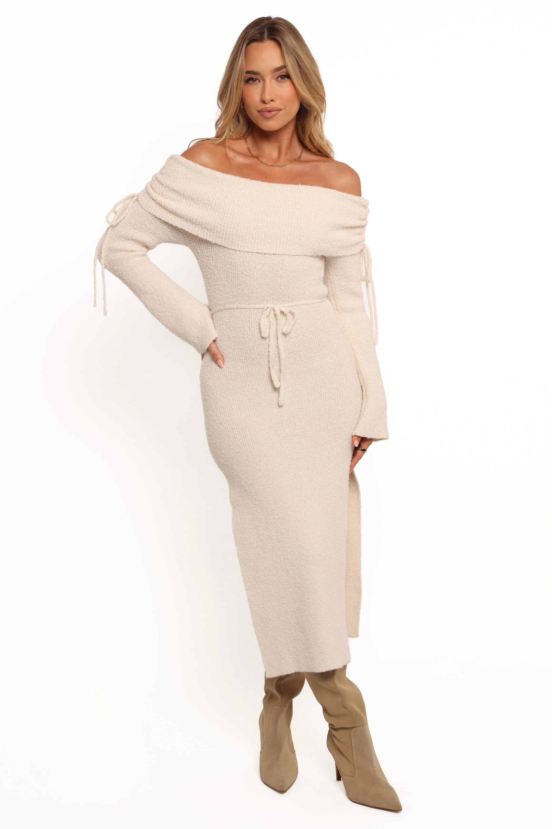 Annabelle Midi Dress - White sold by Petal & Pup