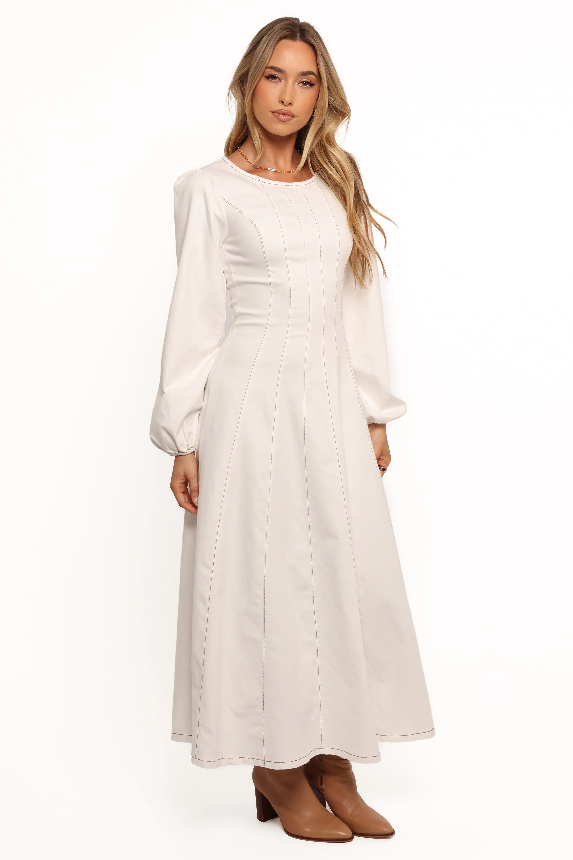 Cilla Midi Dress - White sold by Petal & Pup product image thumbnail 5