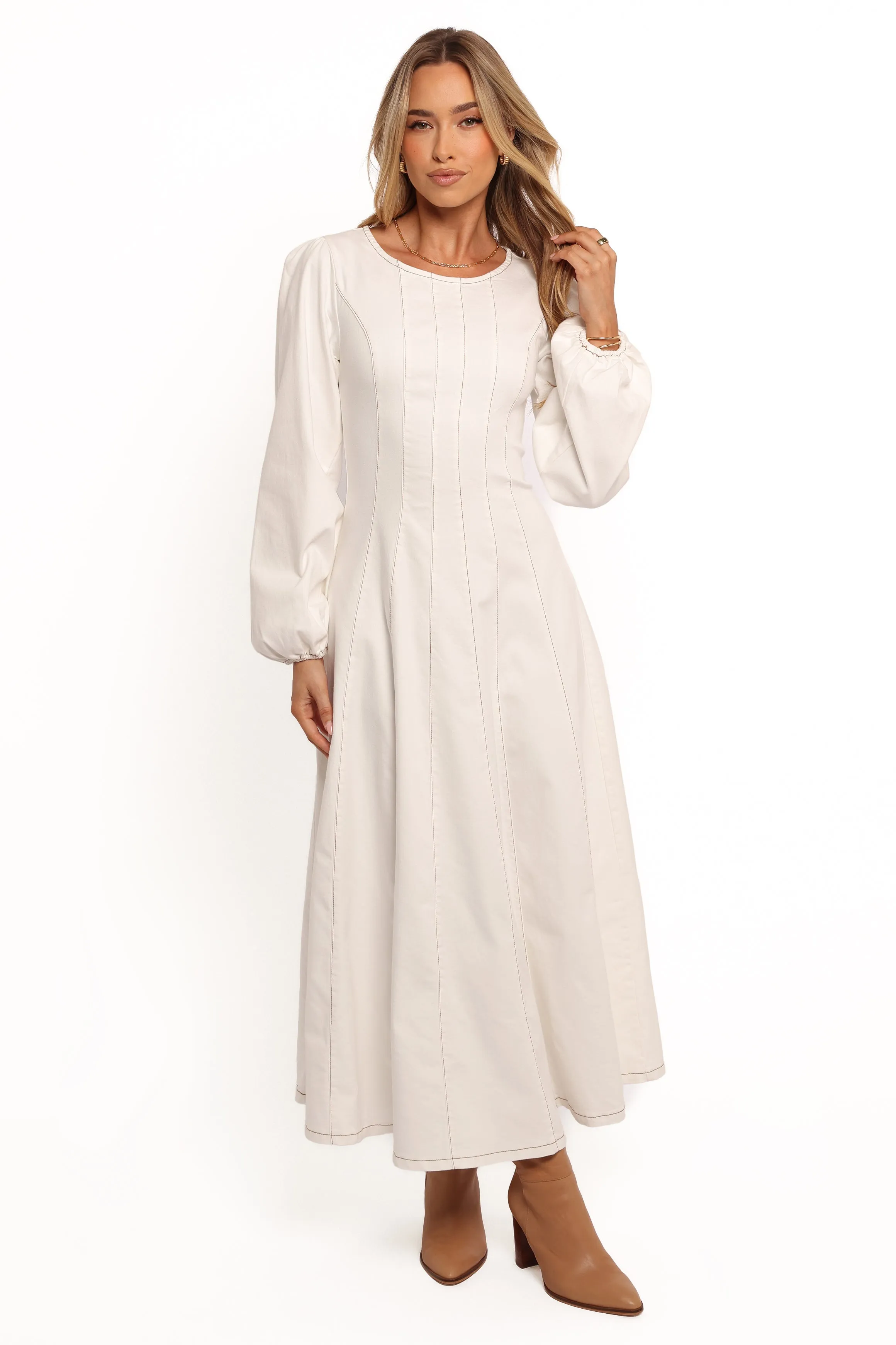 Cilla Midi Dress - White sold by Petal & Pup product image thumbnail 2