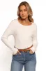 Kya Knit Top - White sold by Petal & Pup