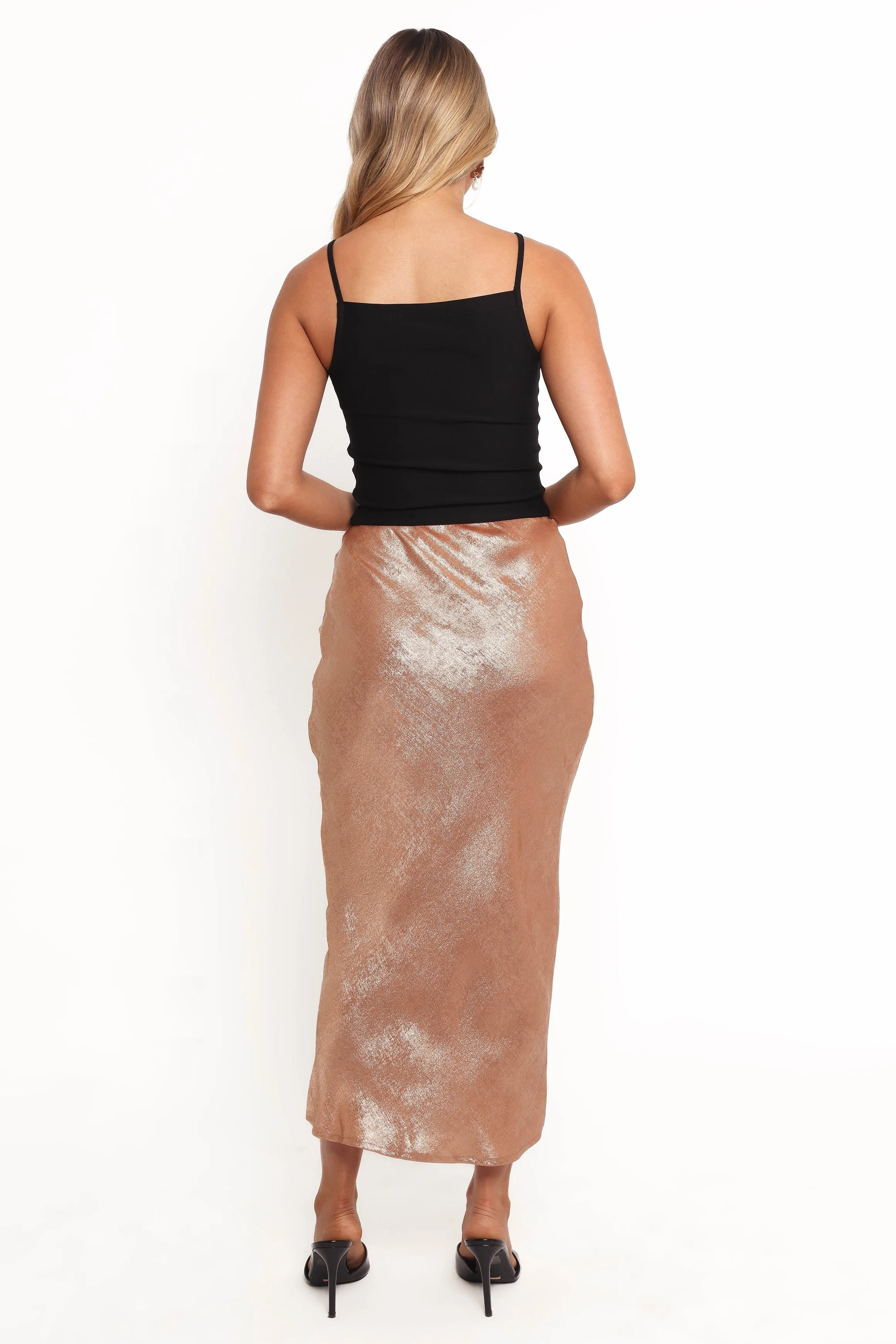 Mata Midi Skirt - Golden Sand sold by Petal & Pup product image thumbnail 3