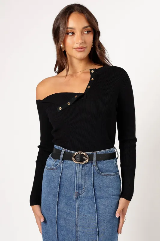 Mable Top - Black sold by Petal & Pup