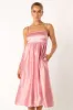 Teagan Bow Back Midi Dress - Soft Pink sold by Petal & Pup