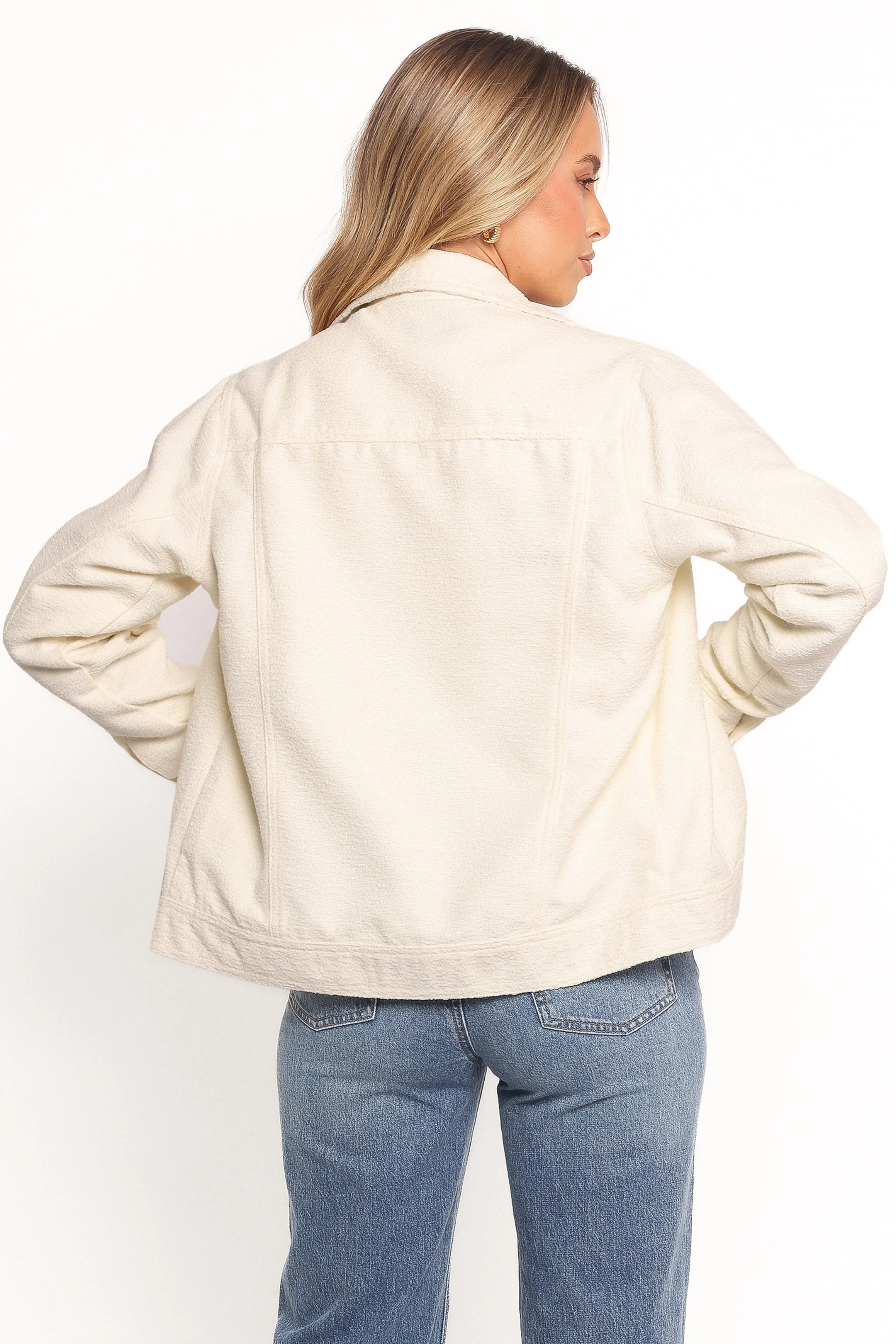 Sandy Boucle Jacket - White sold by Petal & Pup product image thumbnail 4