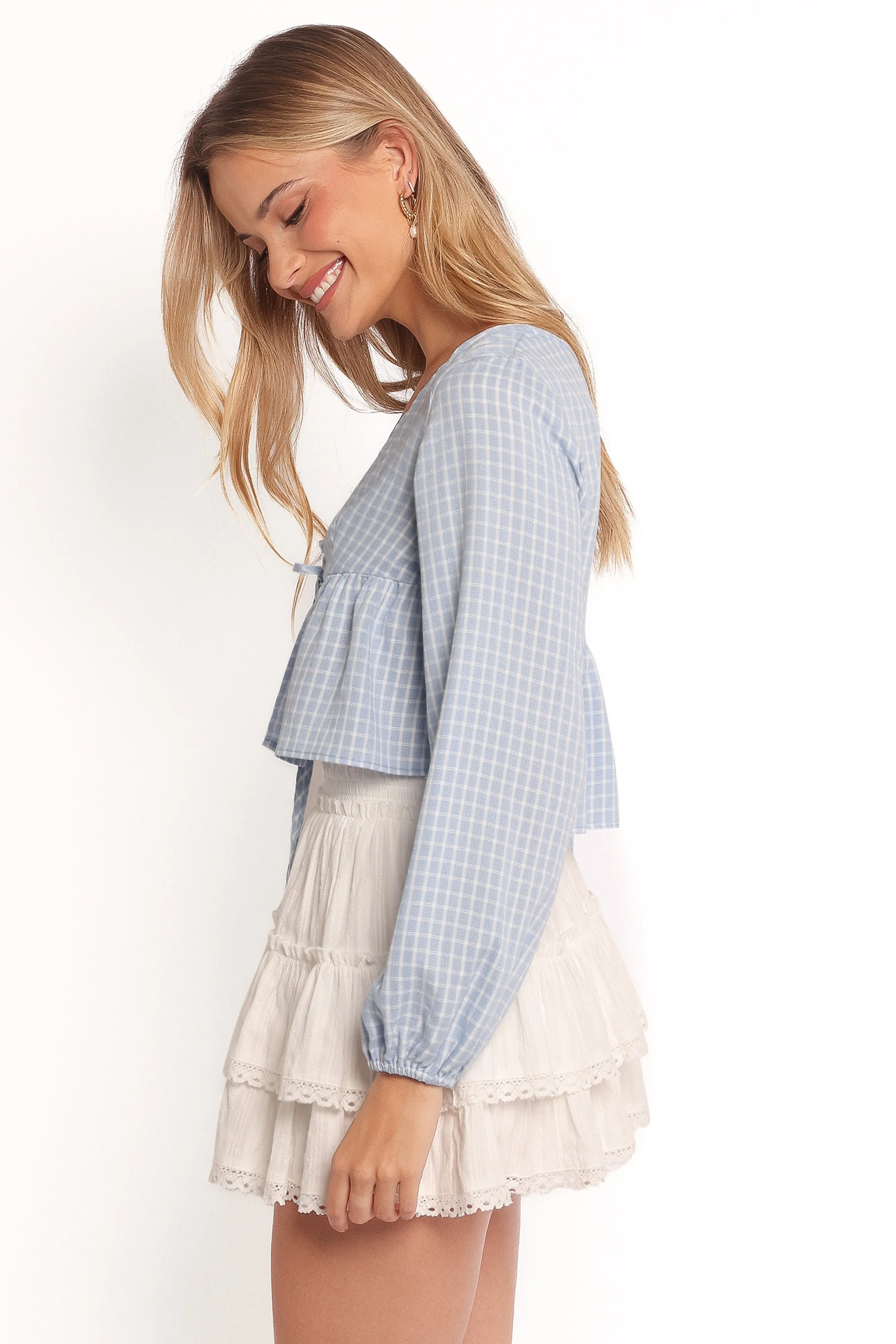 Sundara Long Sleeve Top - Blue sold by Petal & Pup product image thumbnail 3