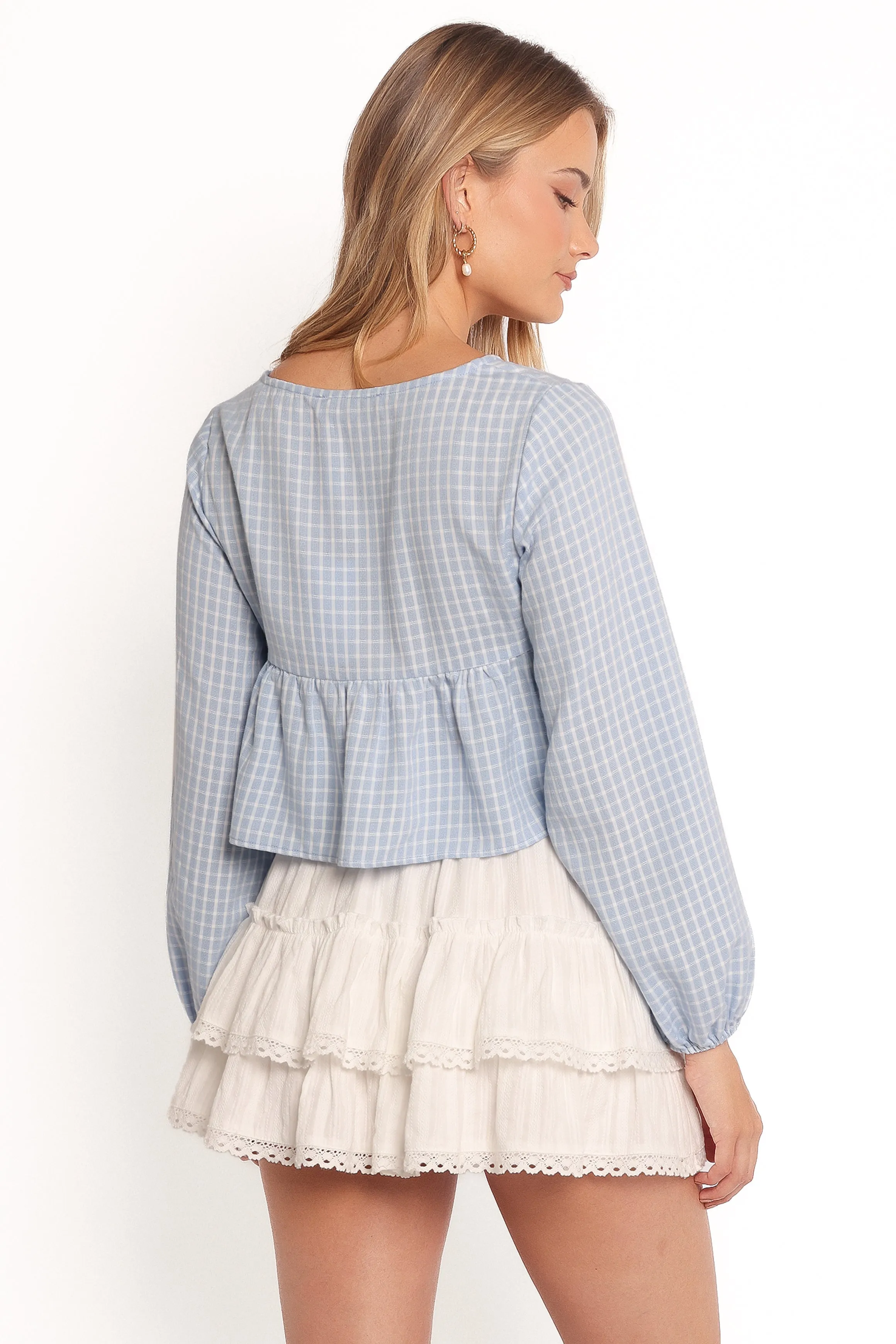 Sundara Long Sleeve Top - Blue sold by Petal & Pup product image thumbnail 4