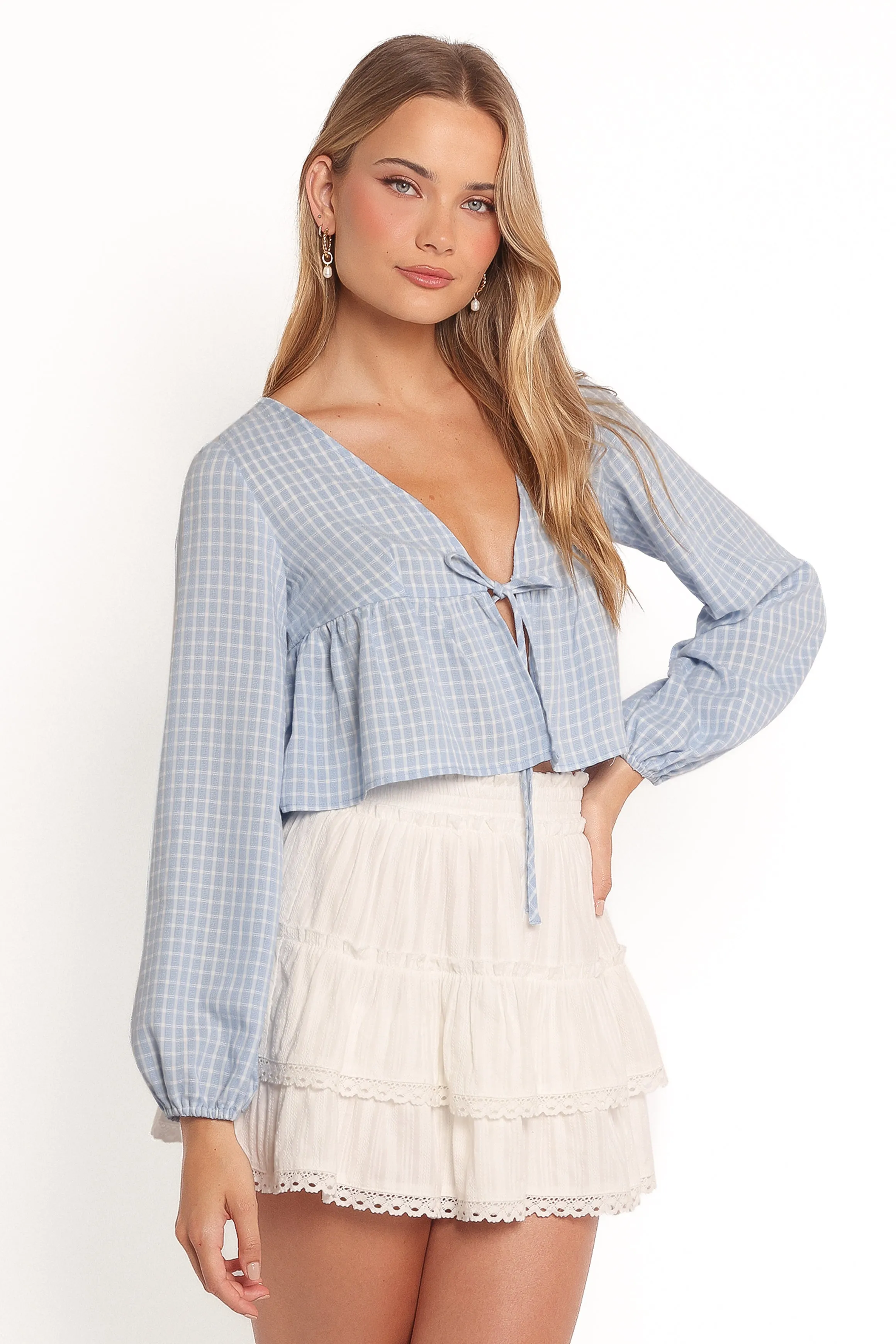 Sundara Long Sleeve Top - Blue sold by Petal & Pup product image thumbnail 5