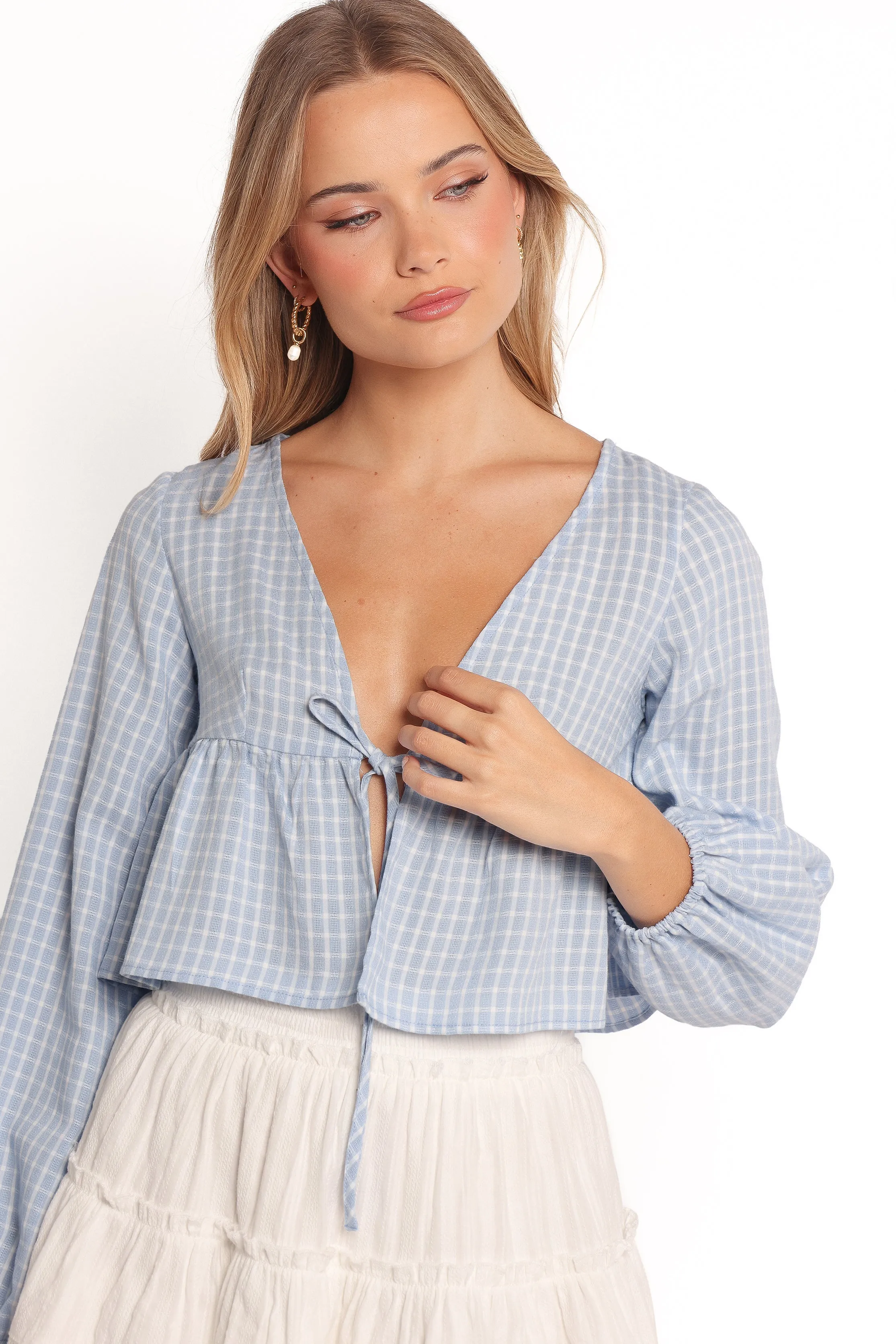 Sundara Long Sleeve Top - Blue sold by Petal & Pup