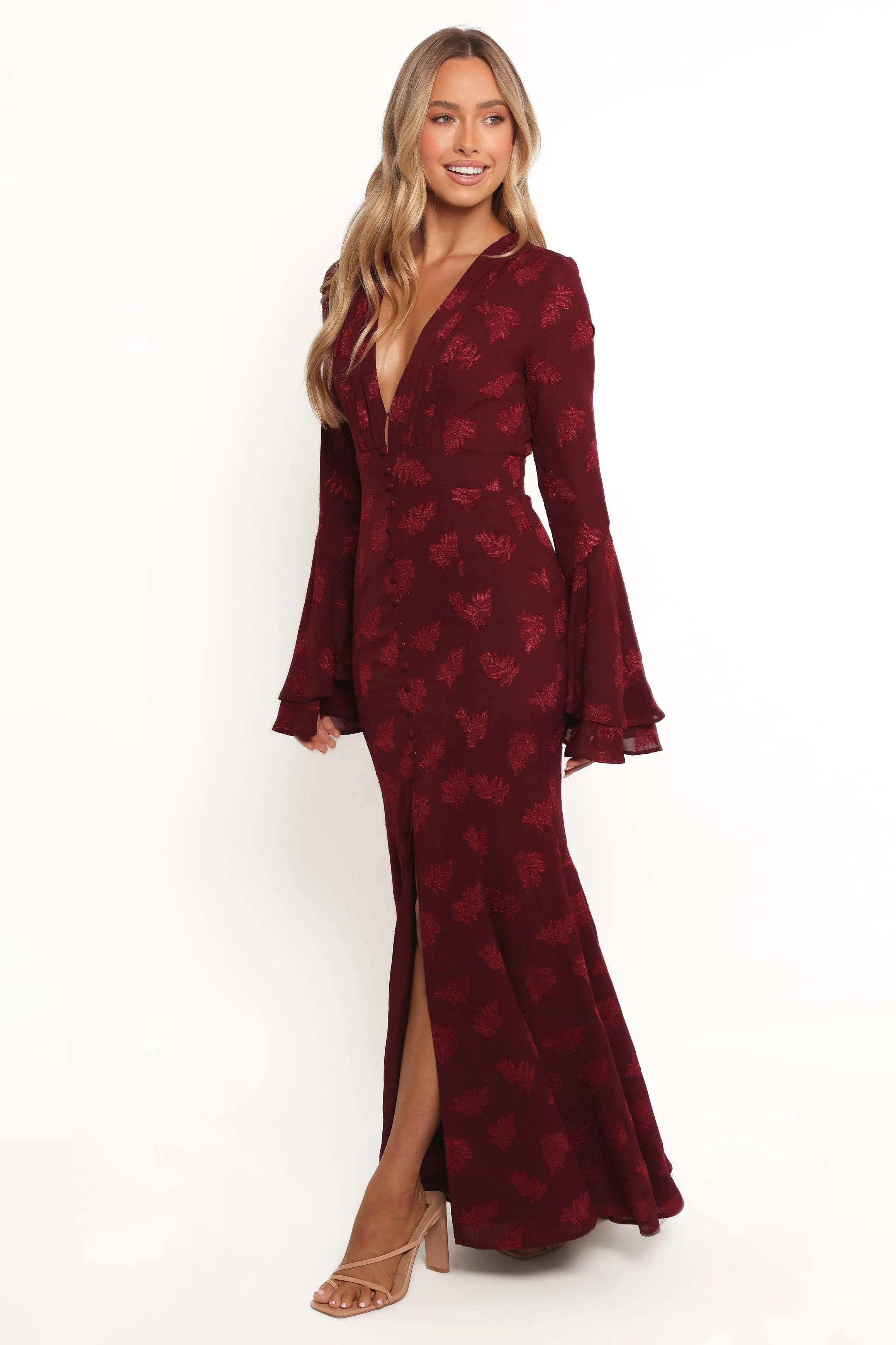 Sarey Maxi Dress - Burgundy sold by Petal & Pup product image thumbnail 3