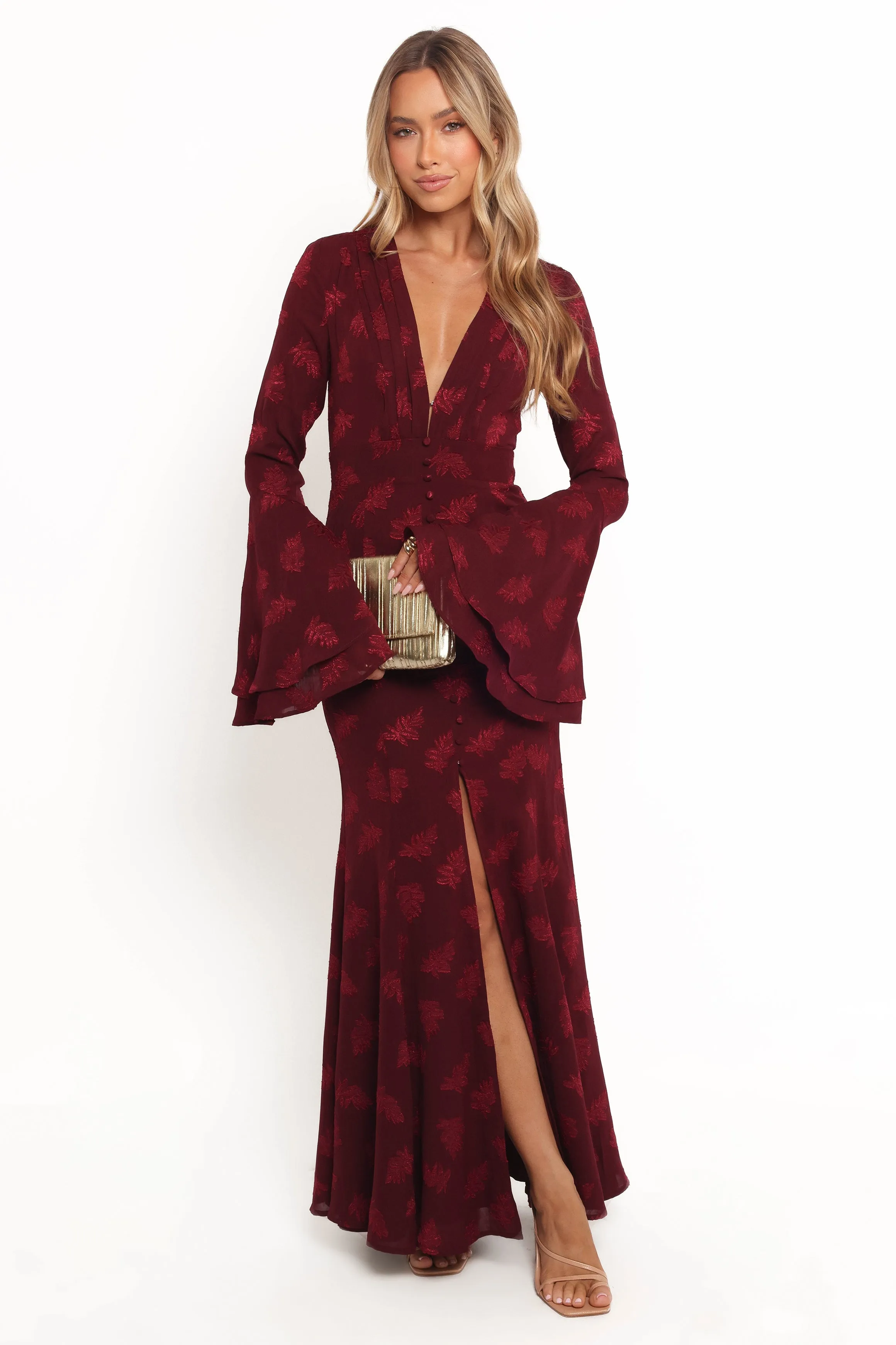 Sarey Maxi Dress - Burgundy sold by Petal & Pup