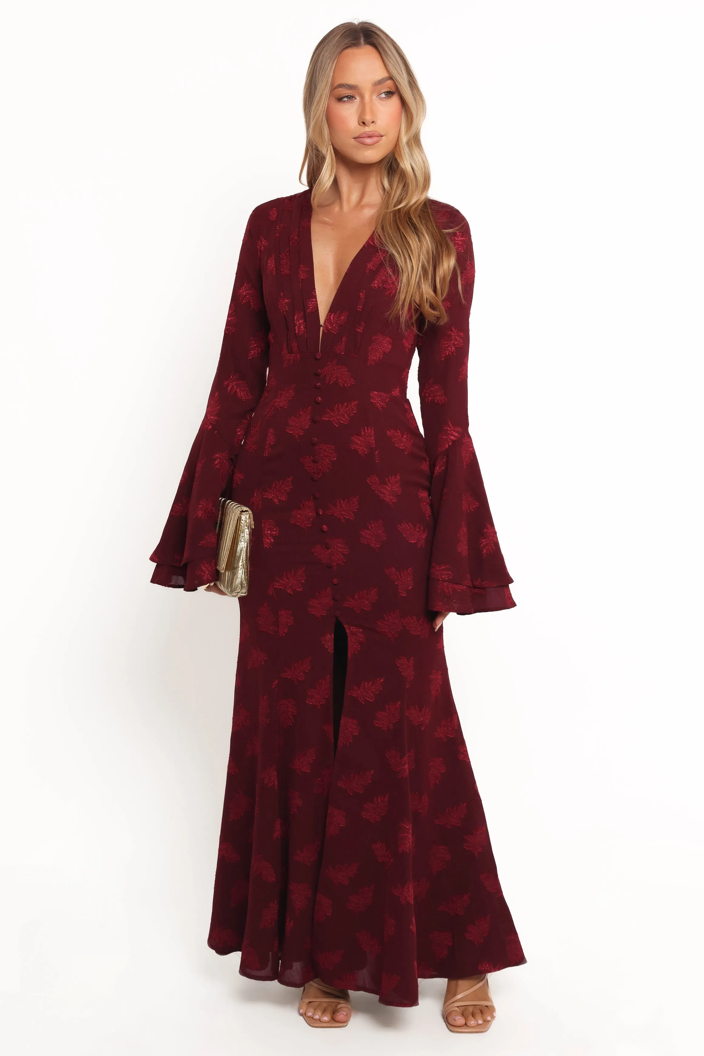 Sarey Maxi Dress - Burgundy sold by Petal & Pup product image thumbnail 2