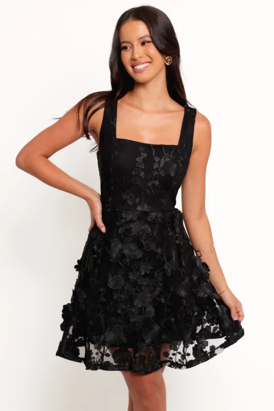 Katrina Mini Dress - Black sold by Petal & Pup