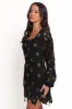 Bardley Long Sleeve Mini Dress - Black sold by Petal & Pup